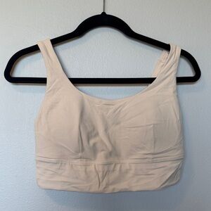 Lululemon Cream Scoop Neck Sports Bra